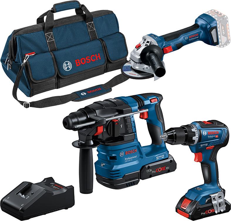 BOSCH 3-Tool-Akkusatz in Tasche
