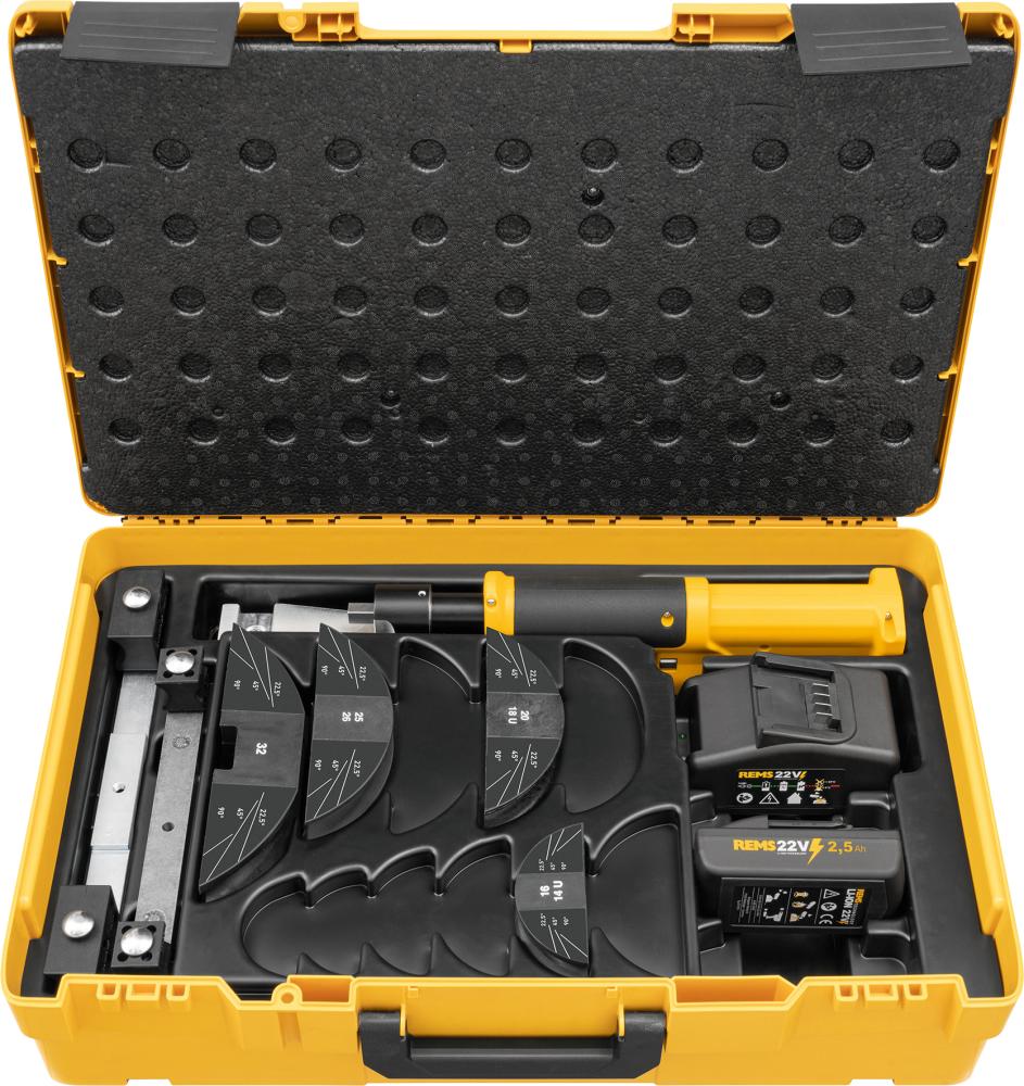 REMS Akku-Rohrbiegersatz im Koffer