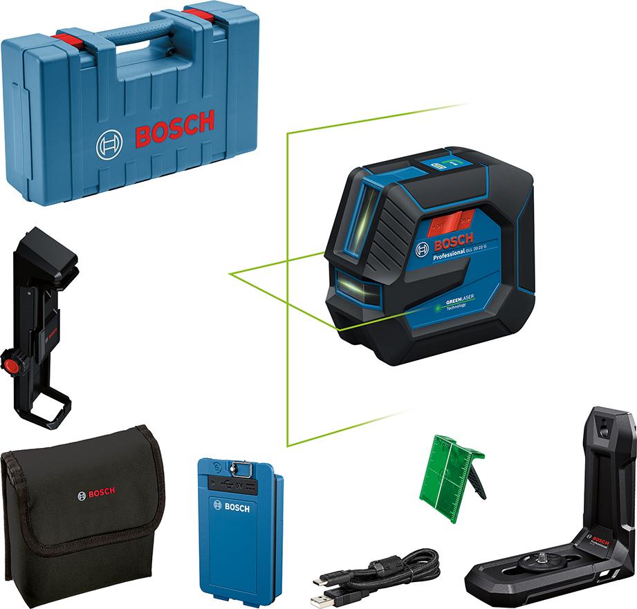 BOSCH Kreuzlinienlaserset, IP65