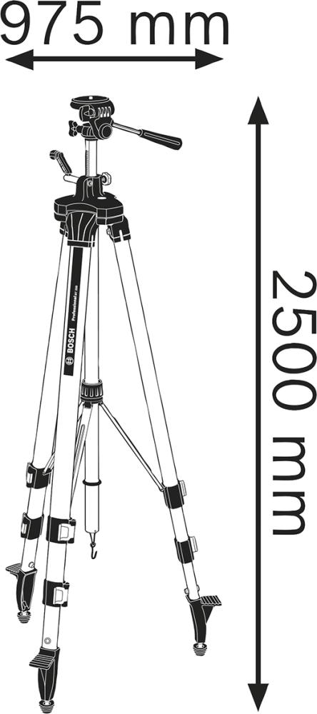 BOSCH Baustativ mit Kurbelbetrieb